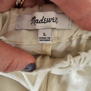 Madewell Satin Drawstring Shorts